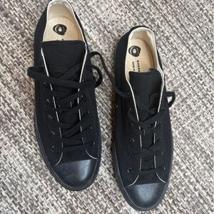 Shoes Like Pottery Made In Japan Low Black Canvas Men's Shoes